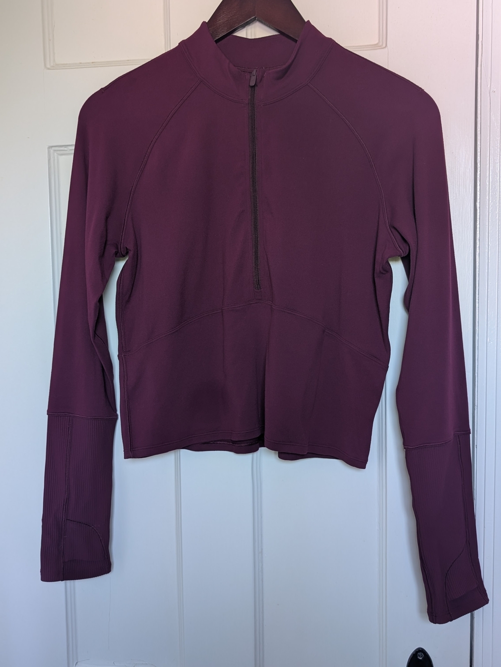 Lululemon Women’s Long Sleeve Half-Zip Top in Plum